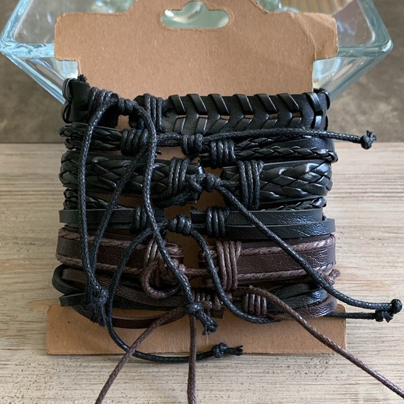 6/$10 - NEW Unisex Braided Leather Bracelets - Picture 8 of 8